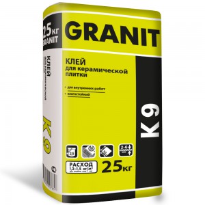 Клей для керамической плитки GRANIT K 9