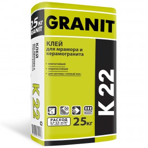 Клей для керамической плитки GRANIT K 22